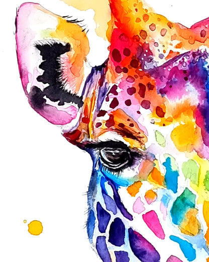 Giraffe in bunt - Soraya