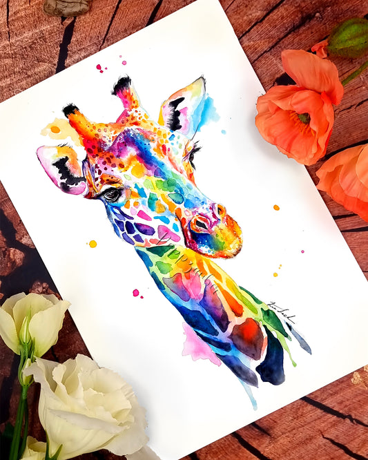 Giraffe in bunt - Soraya