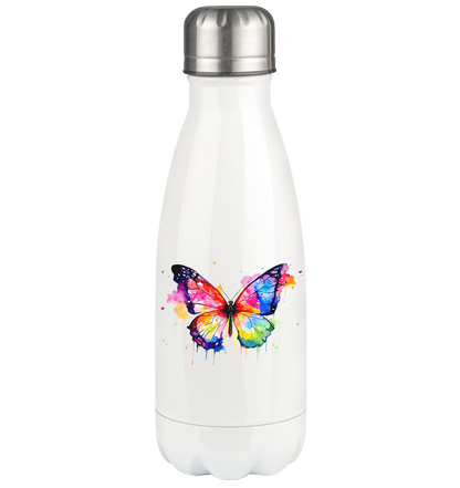 Motiv farbenfroher Schmetterling - Thermoflasche 350ml