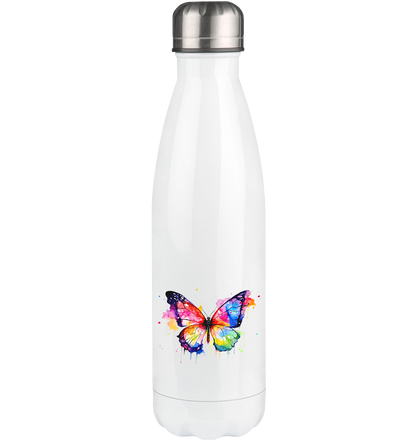 Motiv farbenfroher Schmetterling - Thermoflasche 500ml