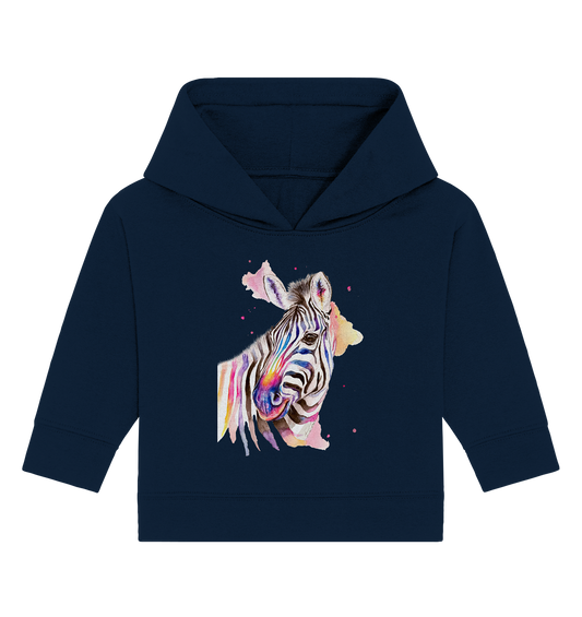 Buntes Zebra - Baby Organic Hoodie