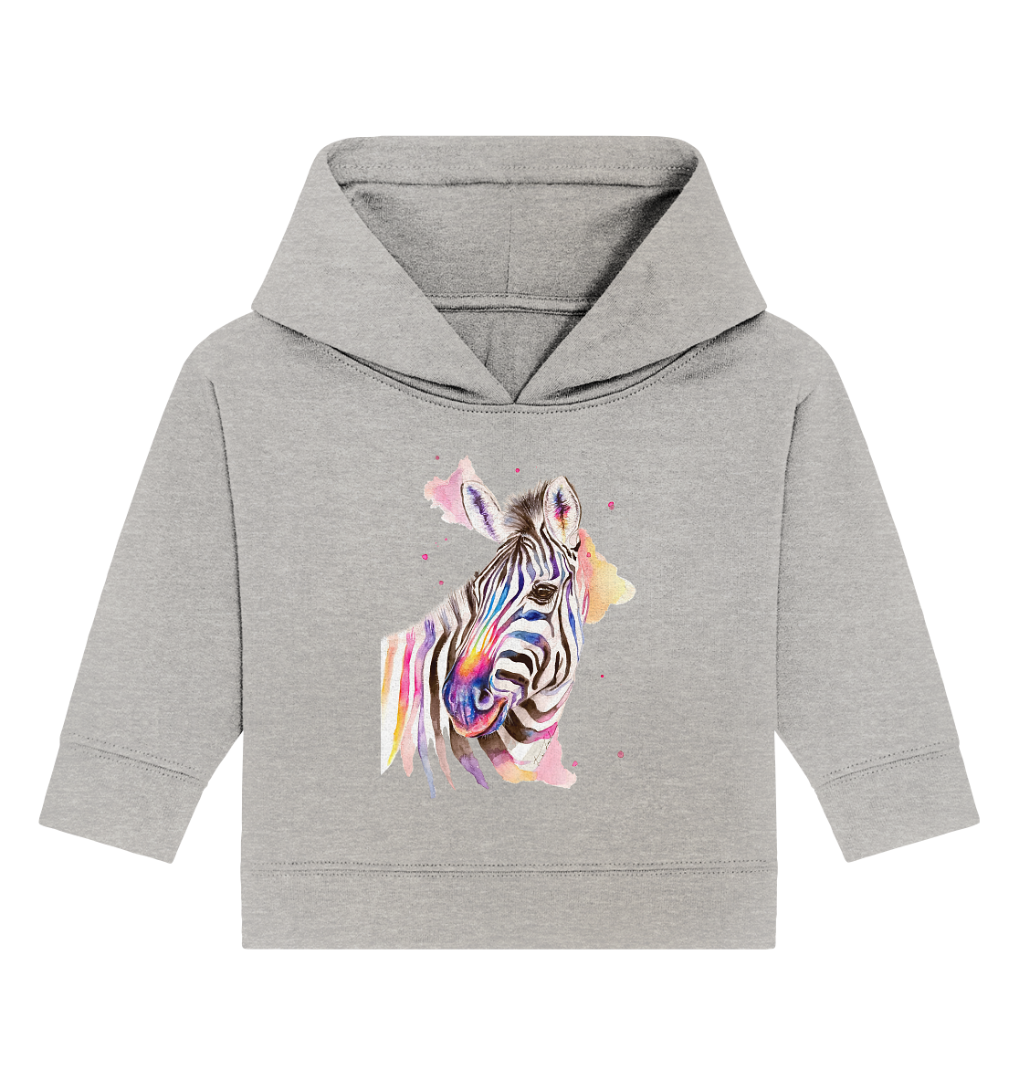 Buntes Zebra - Baby Organic Hoodie