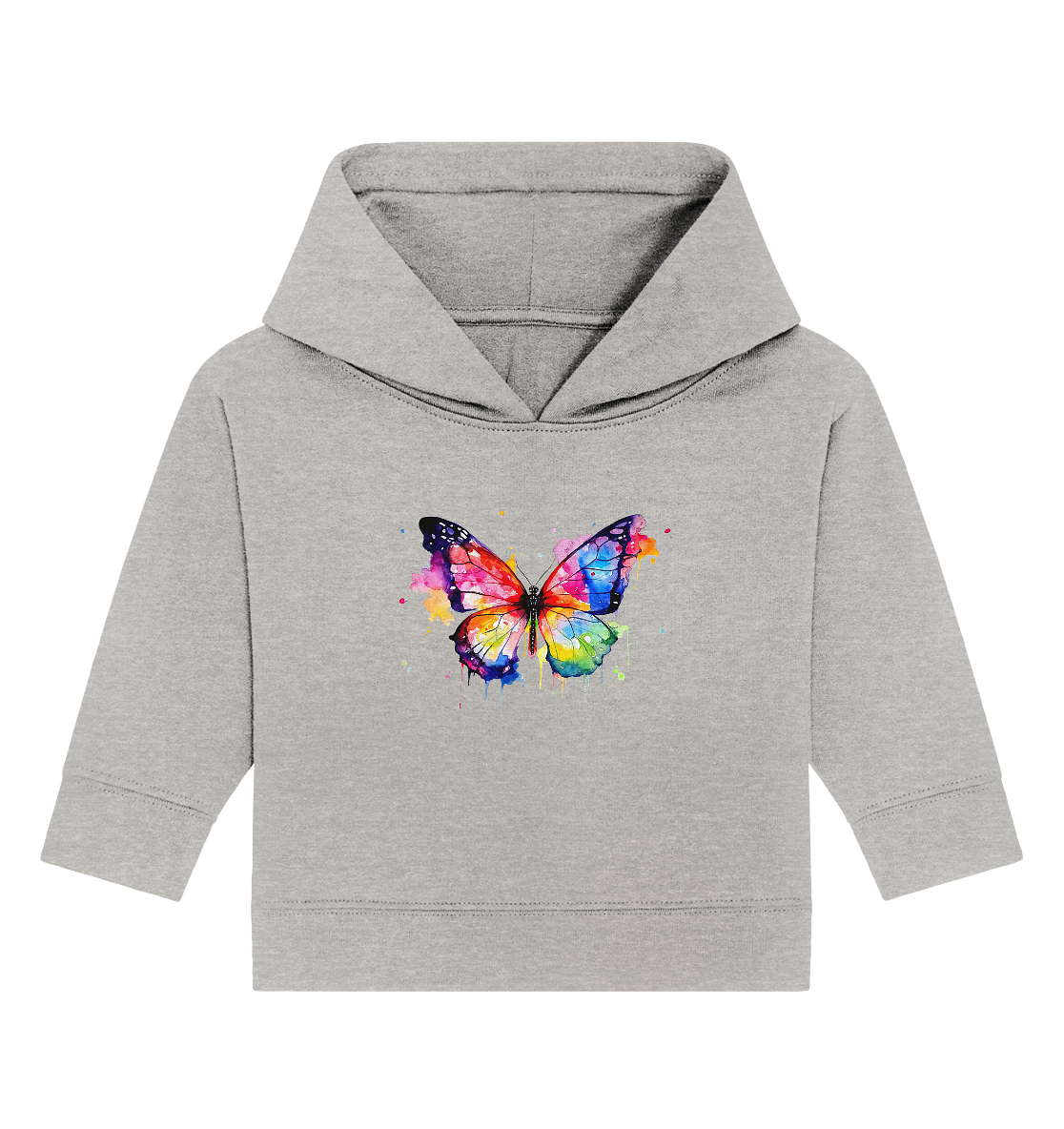 Motiv farbenfroher Schmetterling - Baby Organic Hoodie