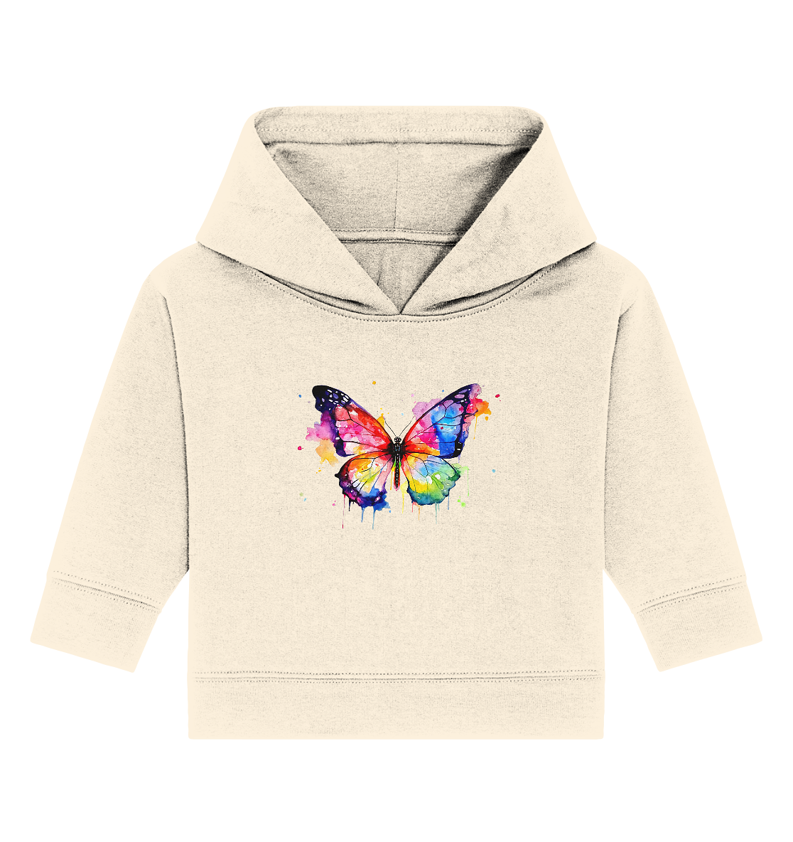 Motiv farbenfroher Schmetterling - Baby Organic Hoodie