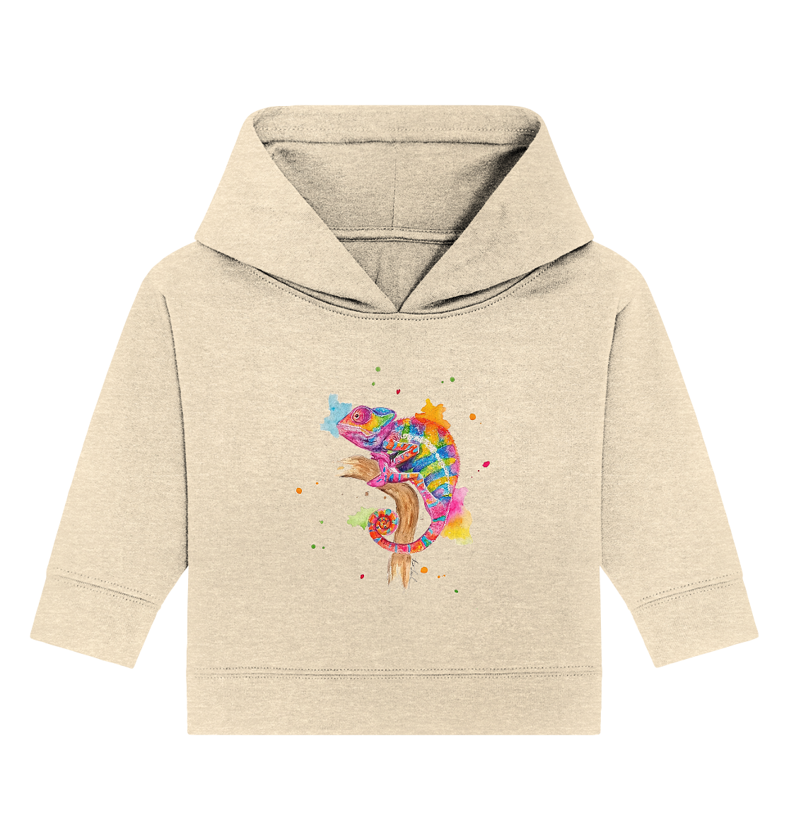 Buntes Chamäleon  - Baby Organic Hoodie