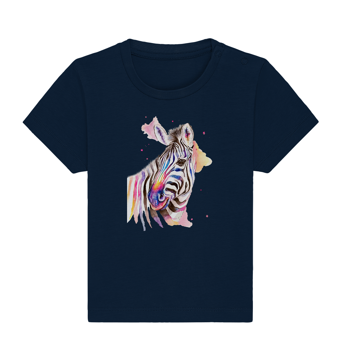 Buntes Zebra - Baby Organic Shirt