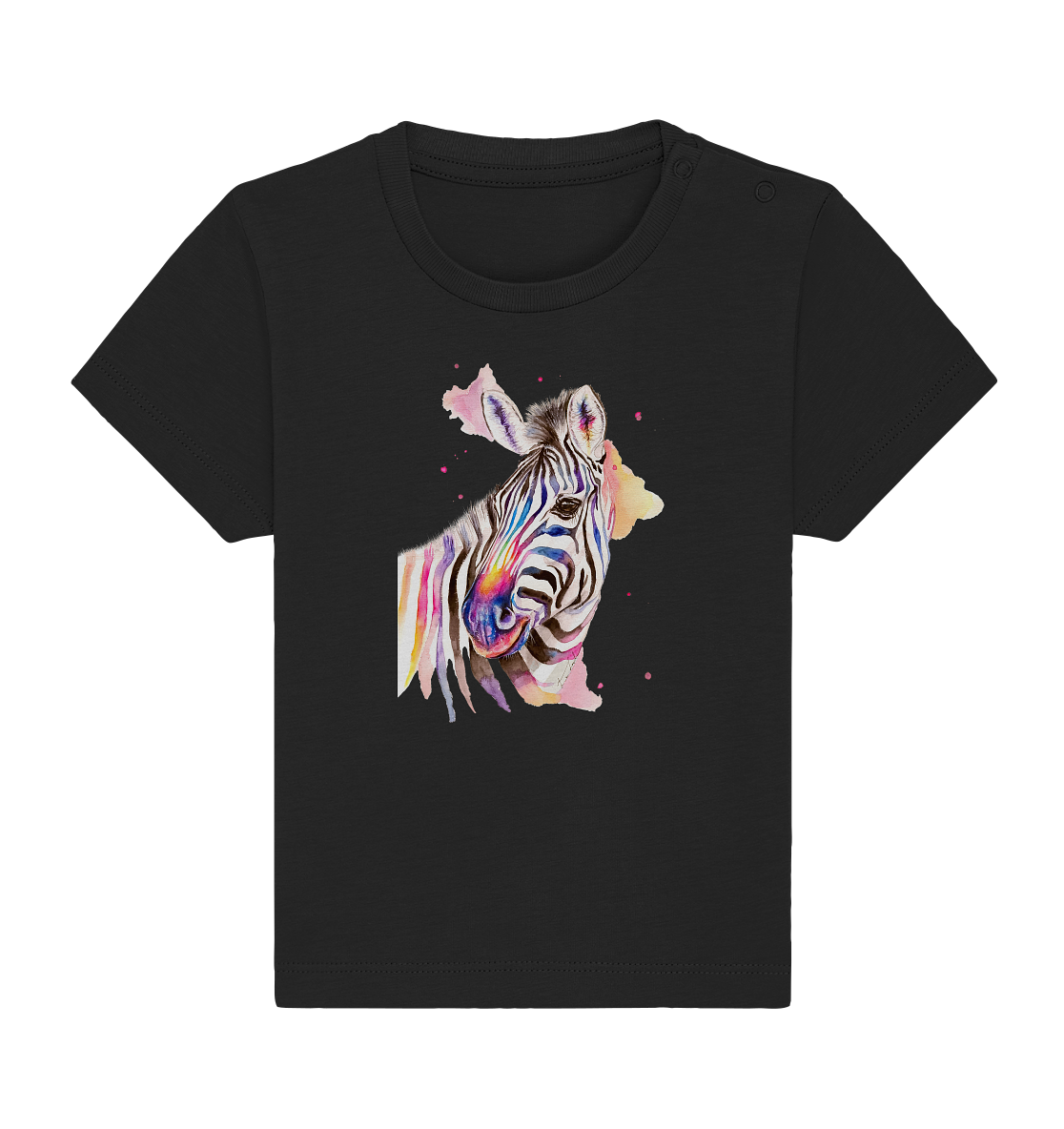 Buntes Zebra - Baby Organic Shirt