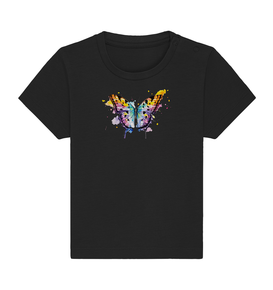 Bunter Schmetterling - Baby Organic Shirt