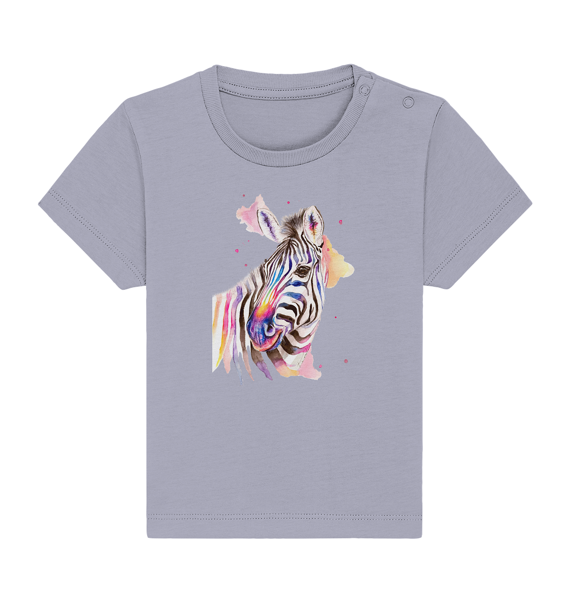 Buntes Zebra - Baby Organic Shirt