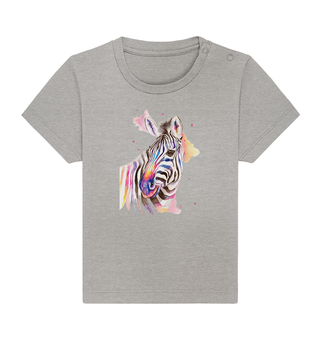 Buntes Zebra - Baby Organic Shirt