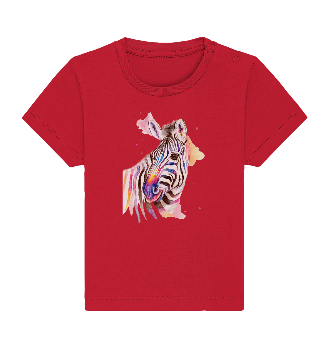 Buntes Zebra - Baby Organic Shirt