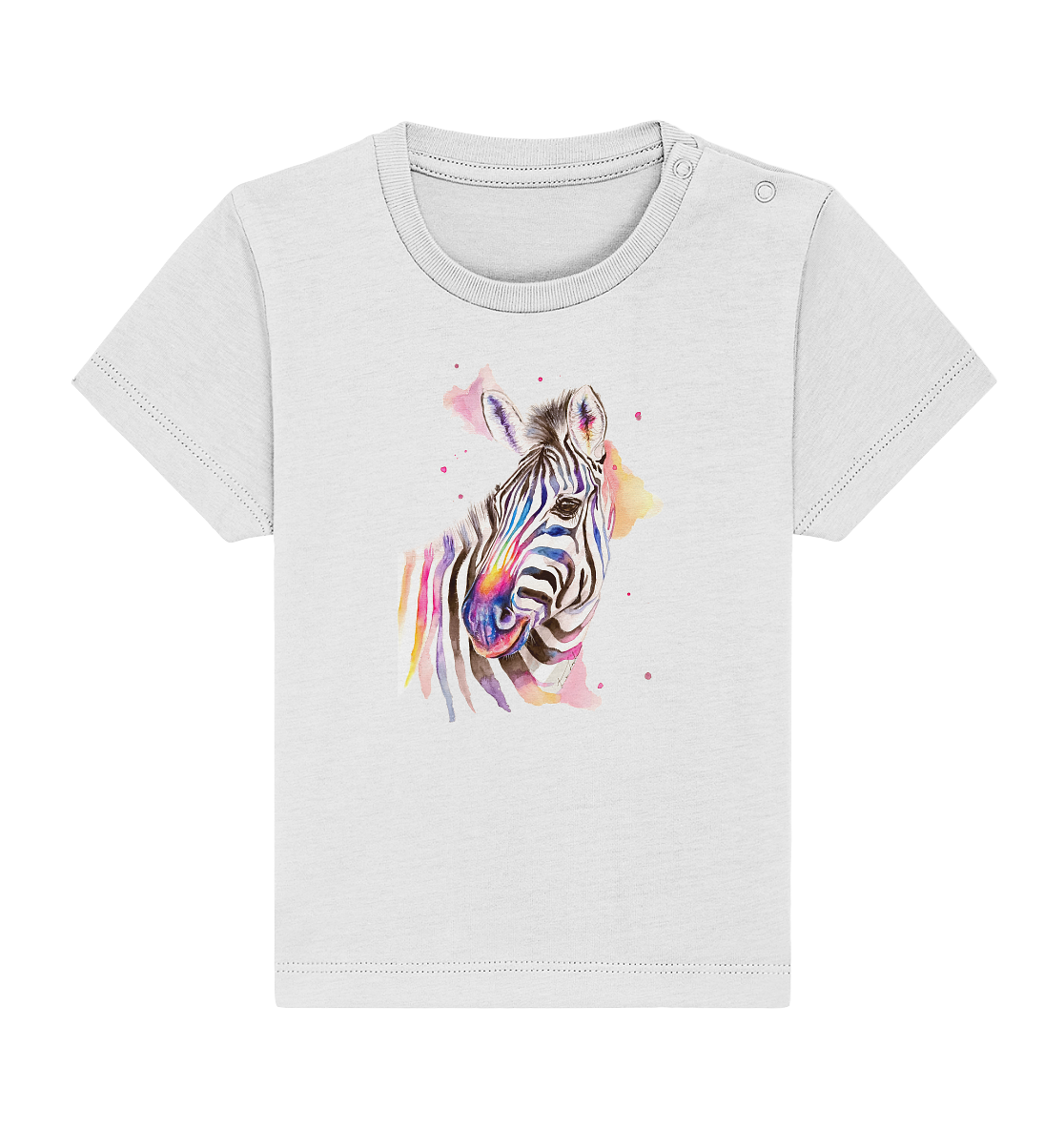 Buntes Zebra - Baby Organic Shirt