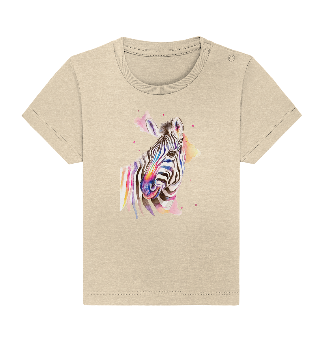 Buntes Zebra - Baby Organic Shirt