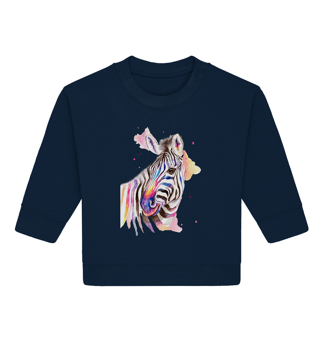 Buntes Zebra - Baby Organic Sweatshirt