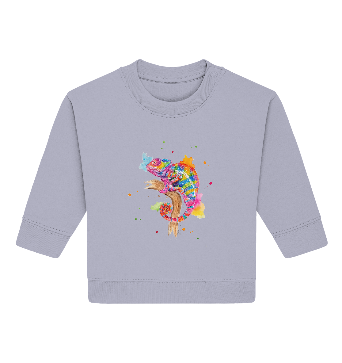 Buntes Chamäleon  - Baby Organic Sweatshirt