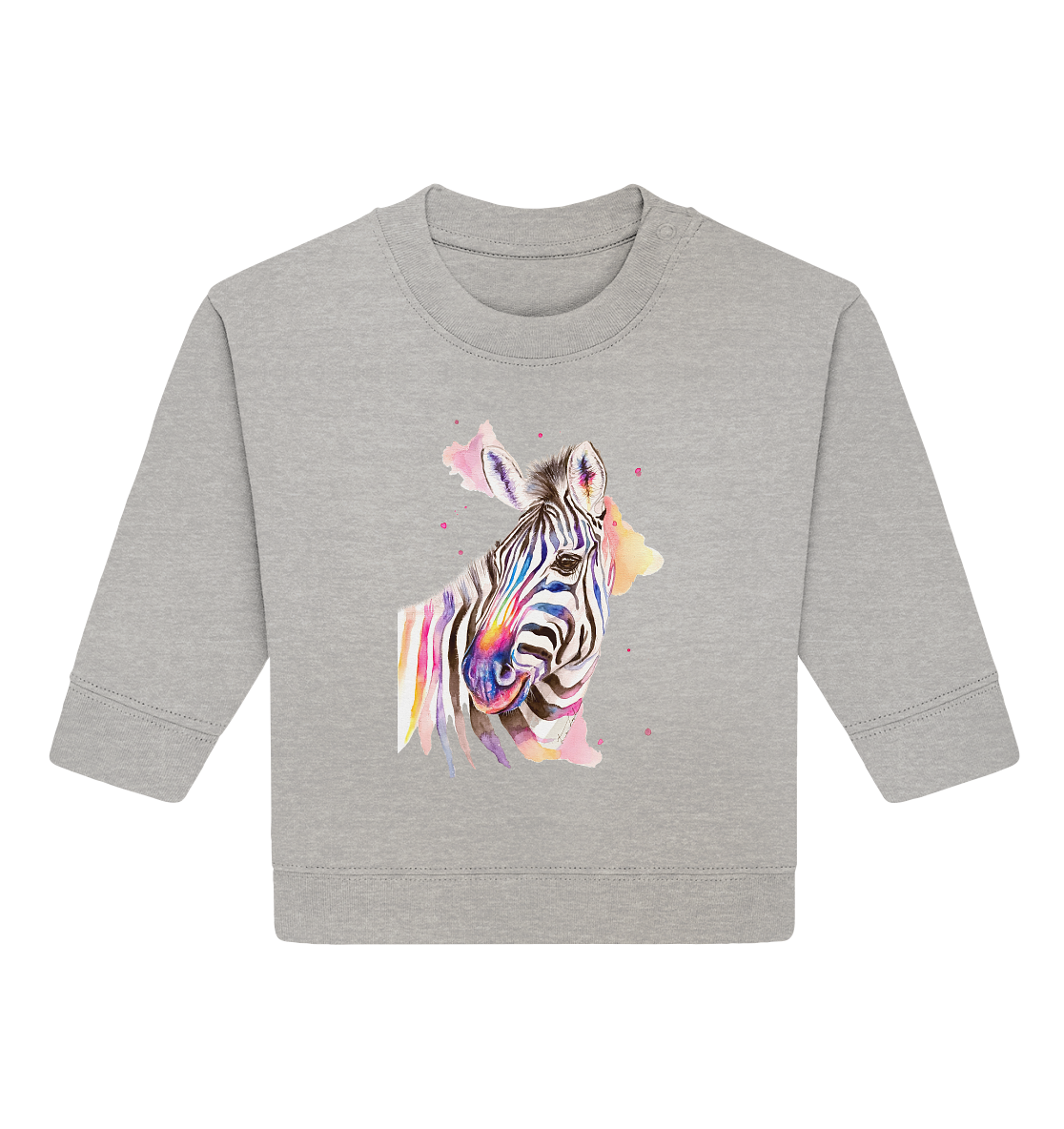 Buntes Zebra - Baby Organic Sweatshirt