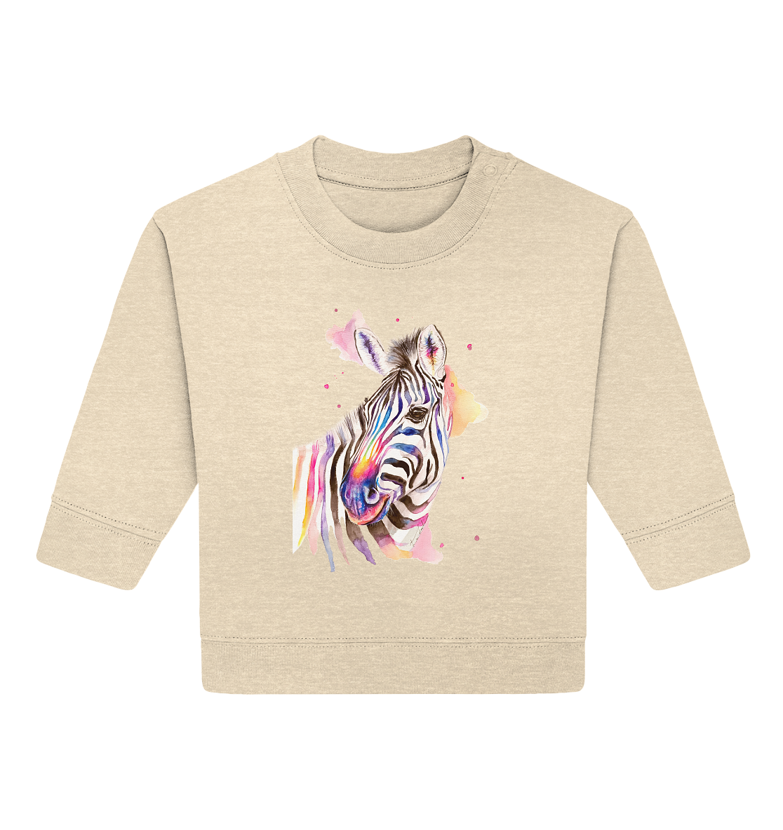 Buntes Zebra - Baby Organic Sweatshirt