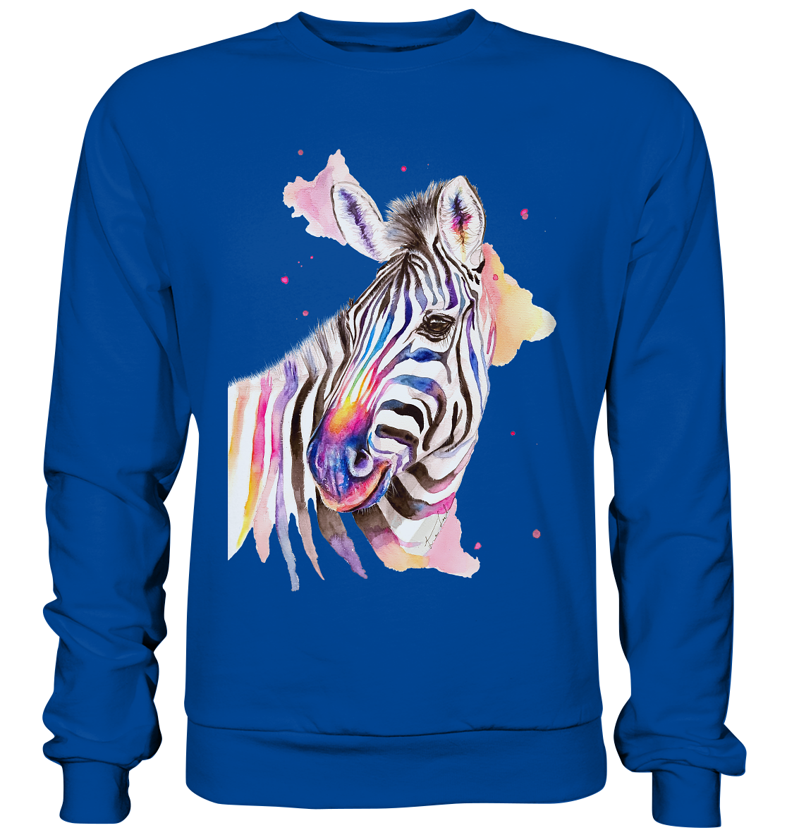 Buntes Zebra - Basic Sweatshirt