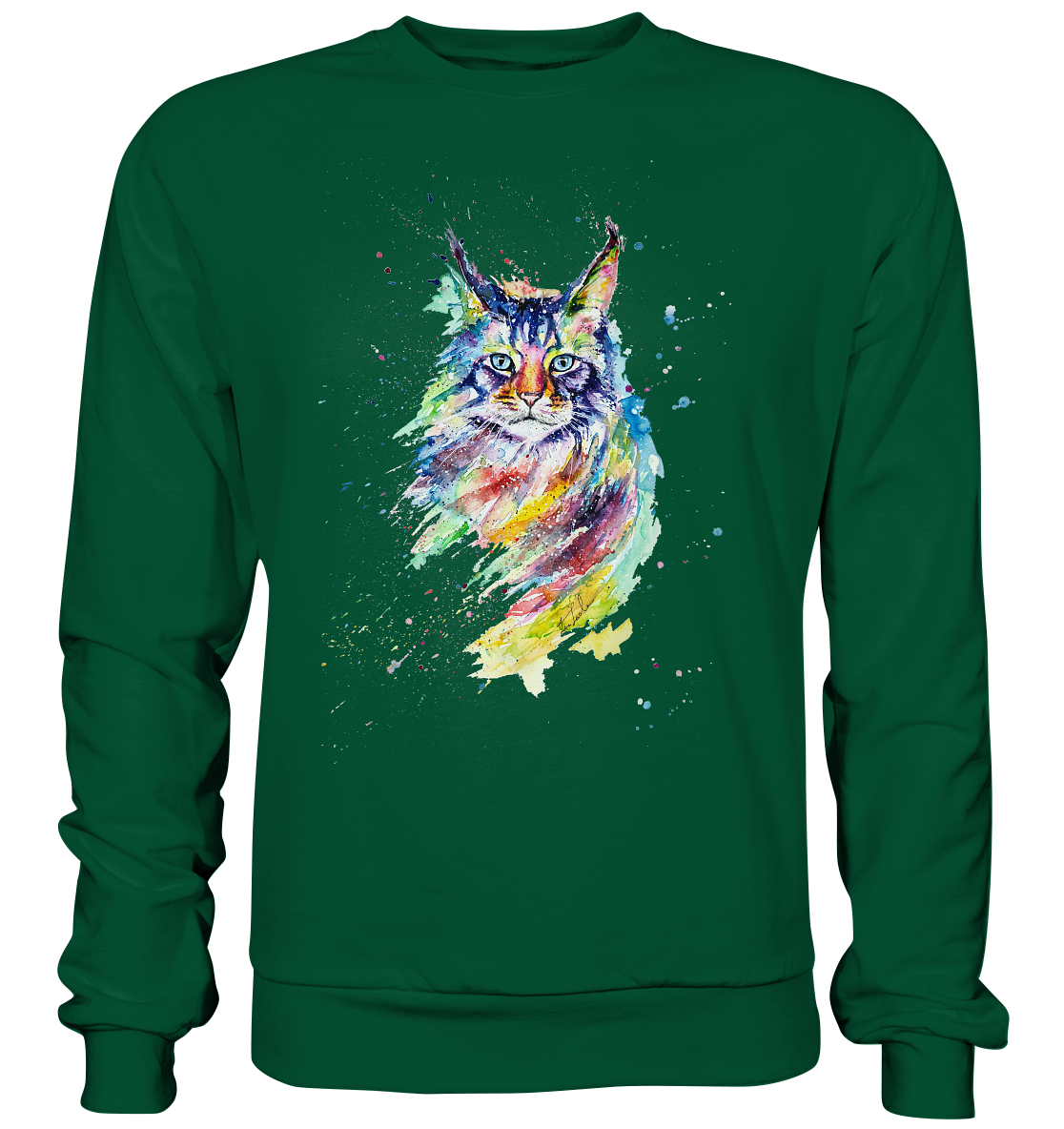 Bunte Katze - Basic Sweatshirt