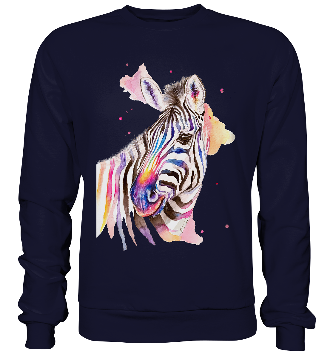 Buntes Zebra - Basic Sweatshirt