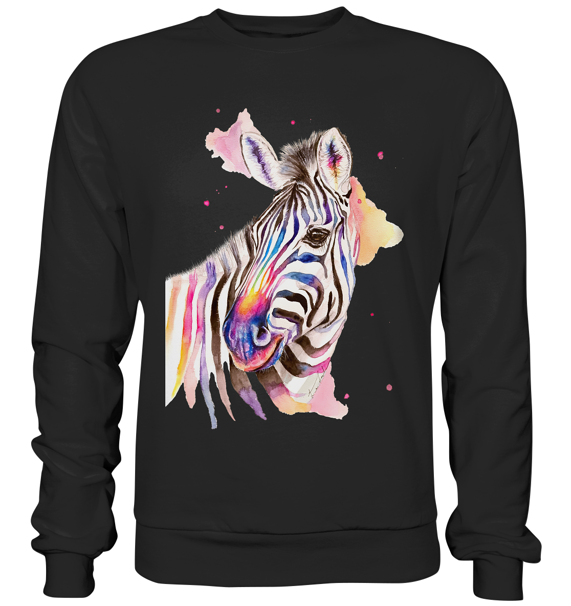 Buntes Zebra - Basic Sweatshirt