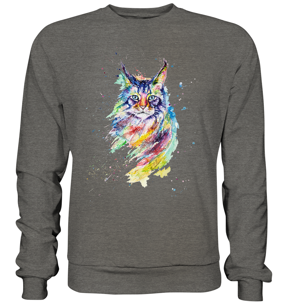 Bunte Katze - Basic Sweatshirt