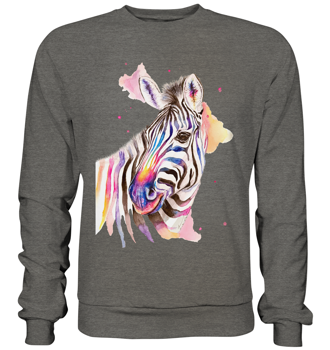 Buntes Zebra - Basic Sweatshirt