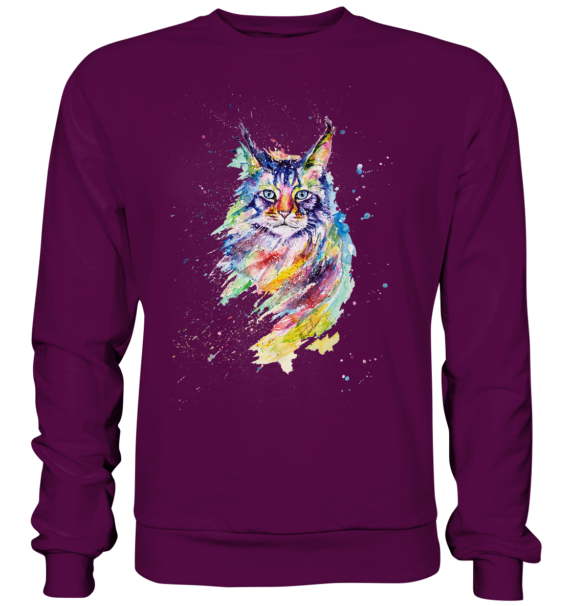 Bunte Katze - Basic Sweatshirt