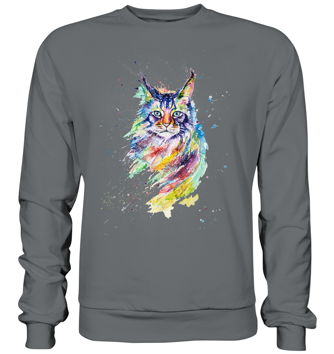 Bunte Katze - Basic Sweatshirt