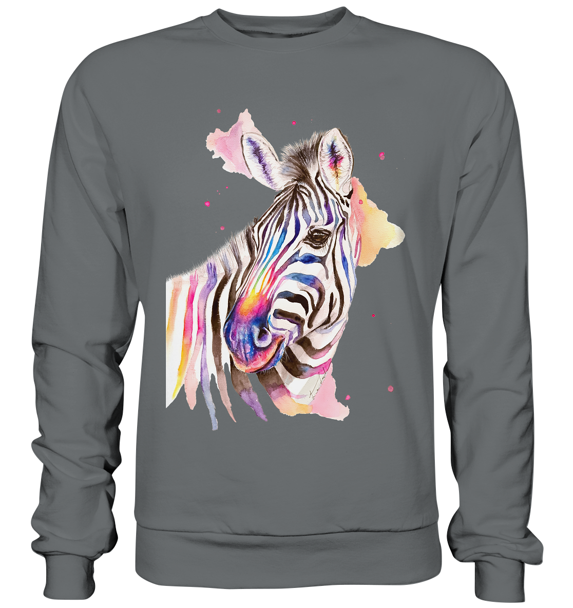 Buntes Zebra - Basic Sweatshirt