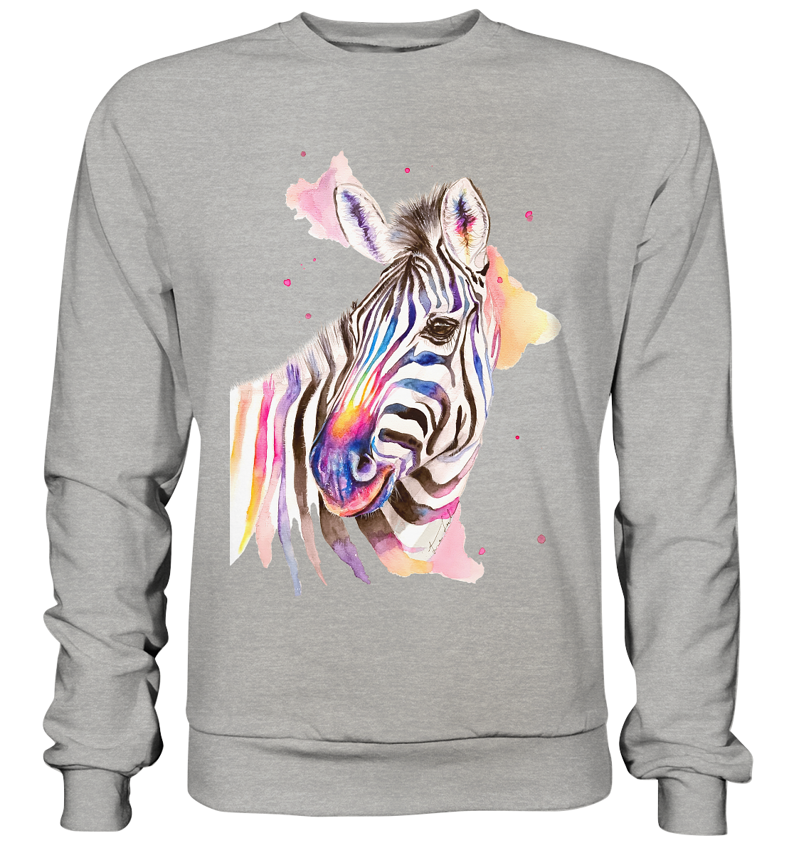 Buntes Zebra - Basic Sweatshirt