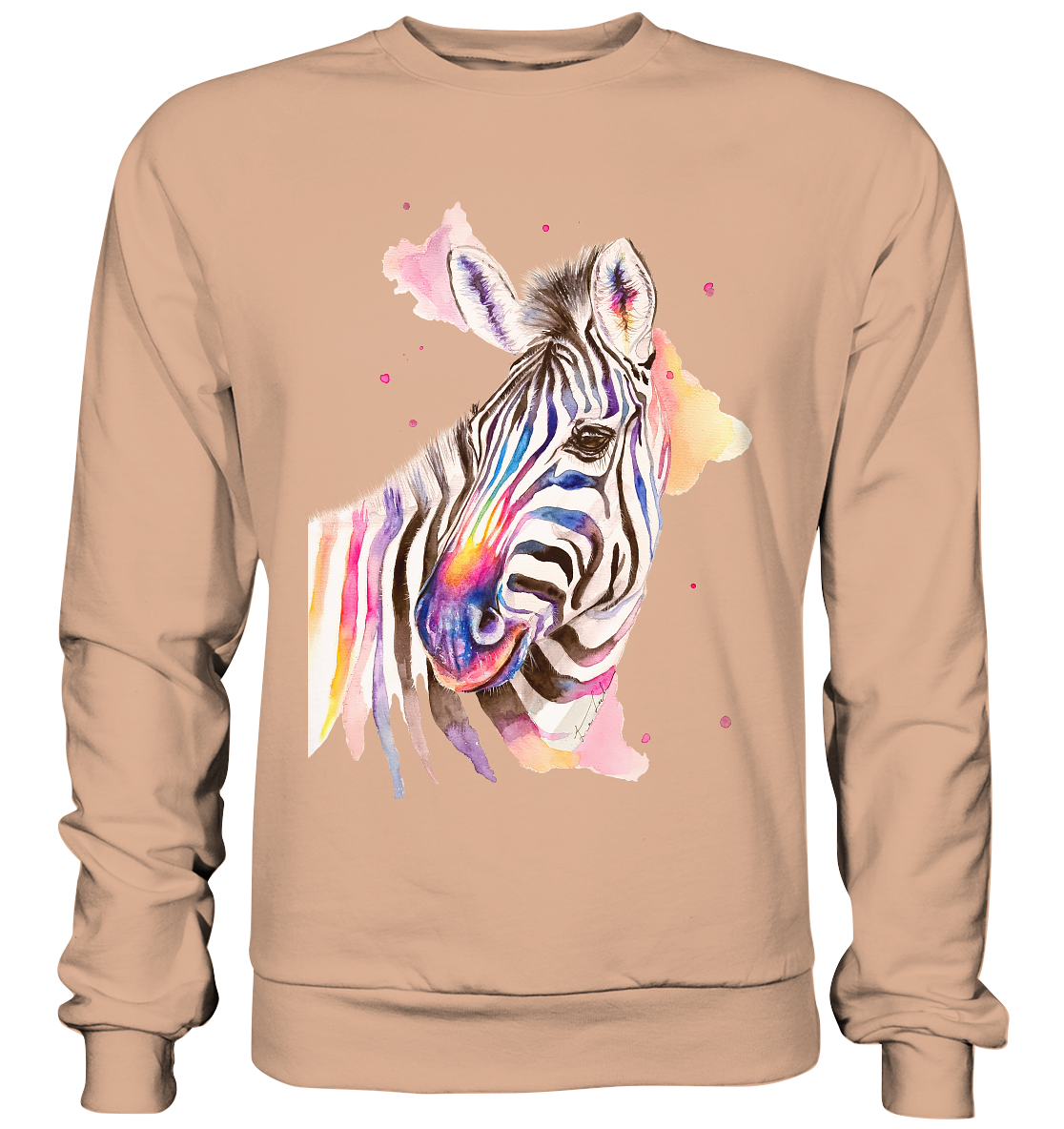 Buntes Zebra - Basic Sweatshirt