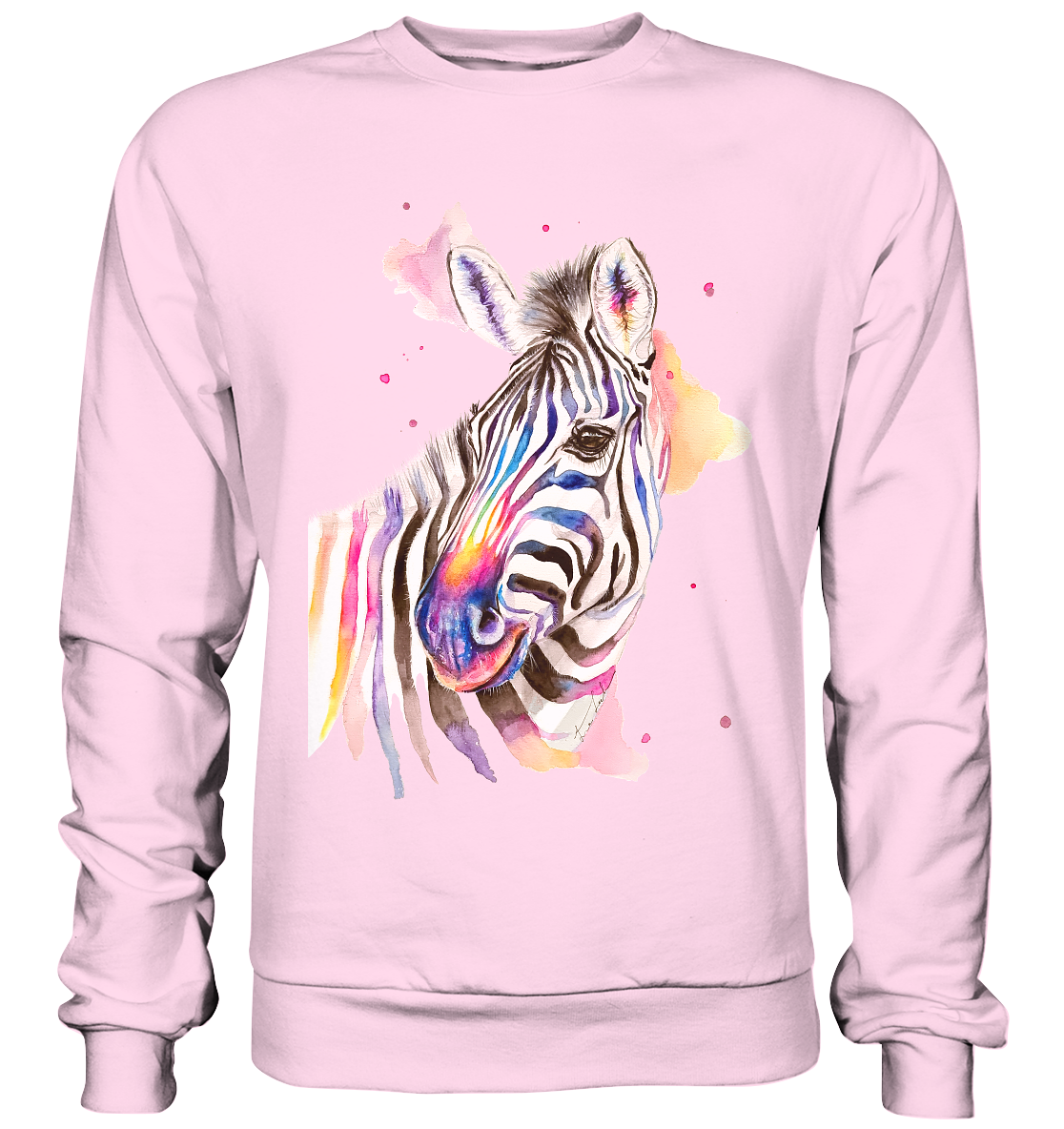 Buntes Zebra - Basic Sweatshirt