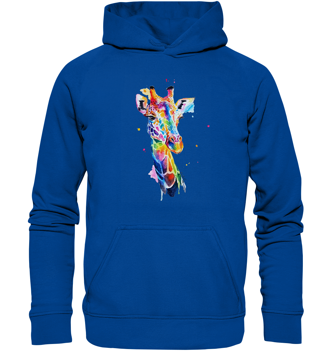 Motiv farbenfrohe Giraffe - Basic Unisex Hoodie