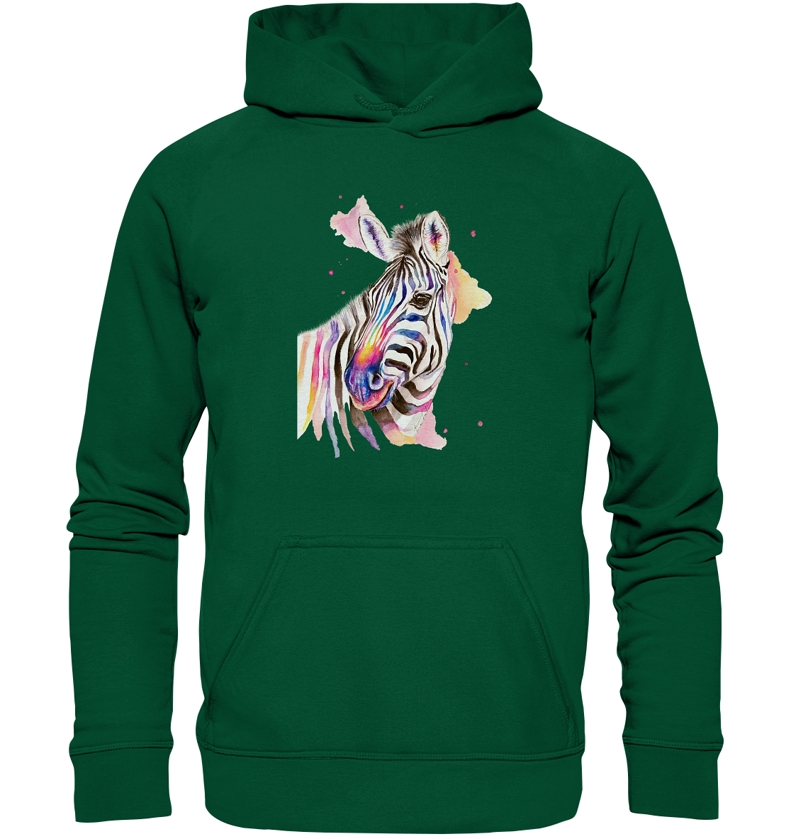 Buntes Zebra - Basic Unisex Hoodie