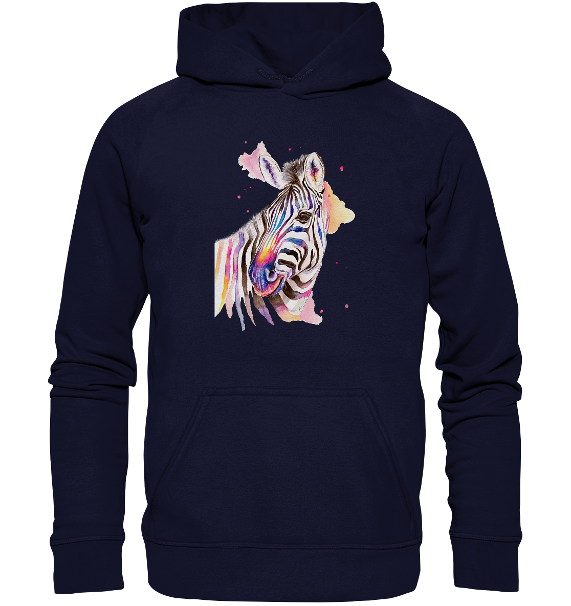 Buntes Zebra - Basic Unisex Hoodie