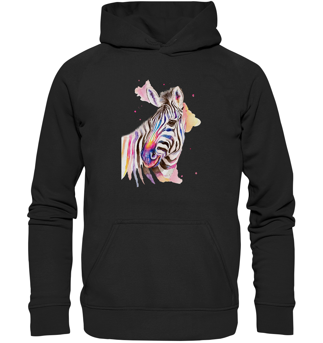 Buntes Zebra - Basic Unisex Hoodie