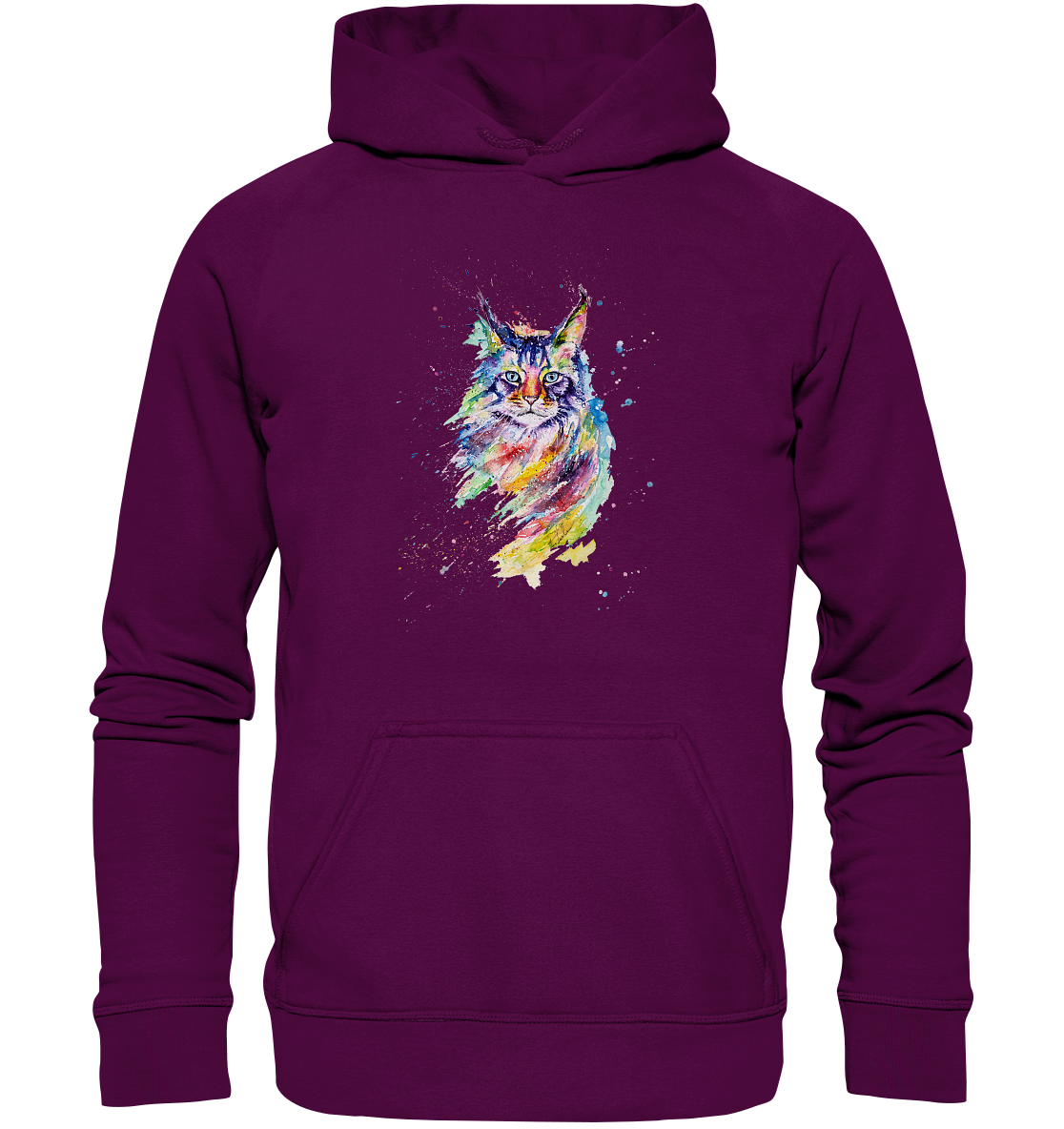 Bunte Katze - Basic Unisex Hoodie