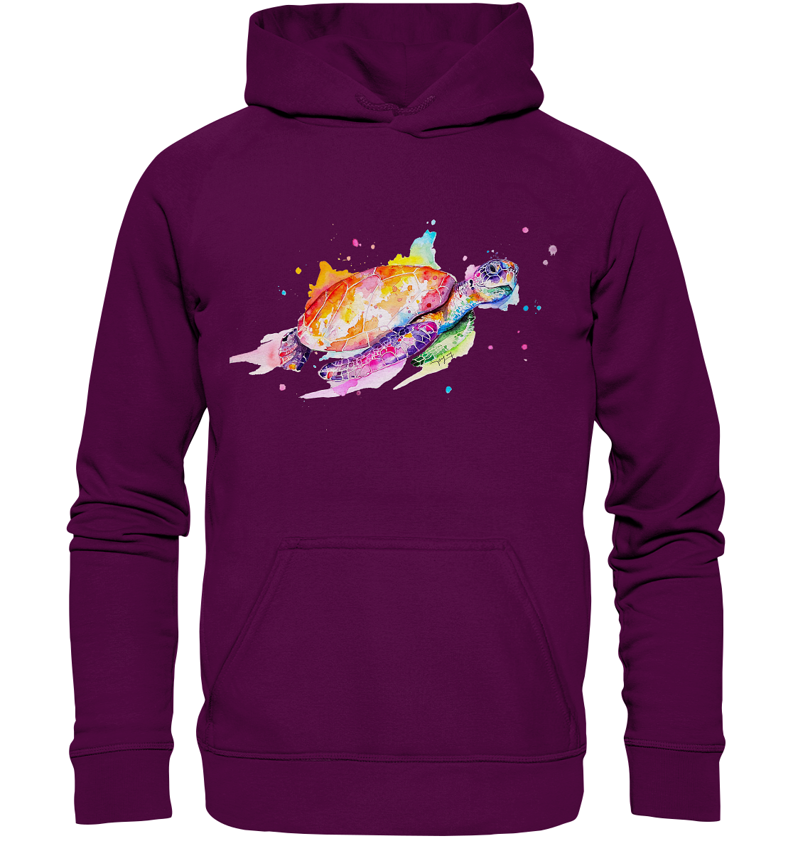 Bunte Meeresschildkröte - Basic Unisex Hoodie