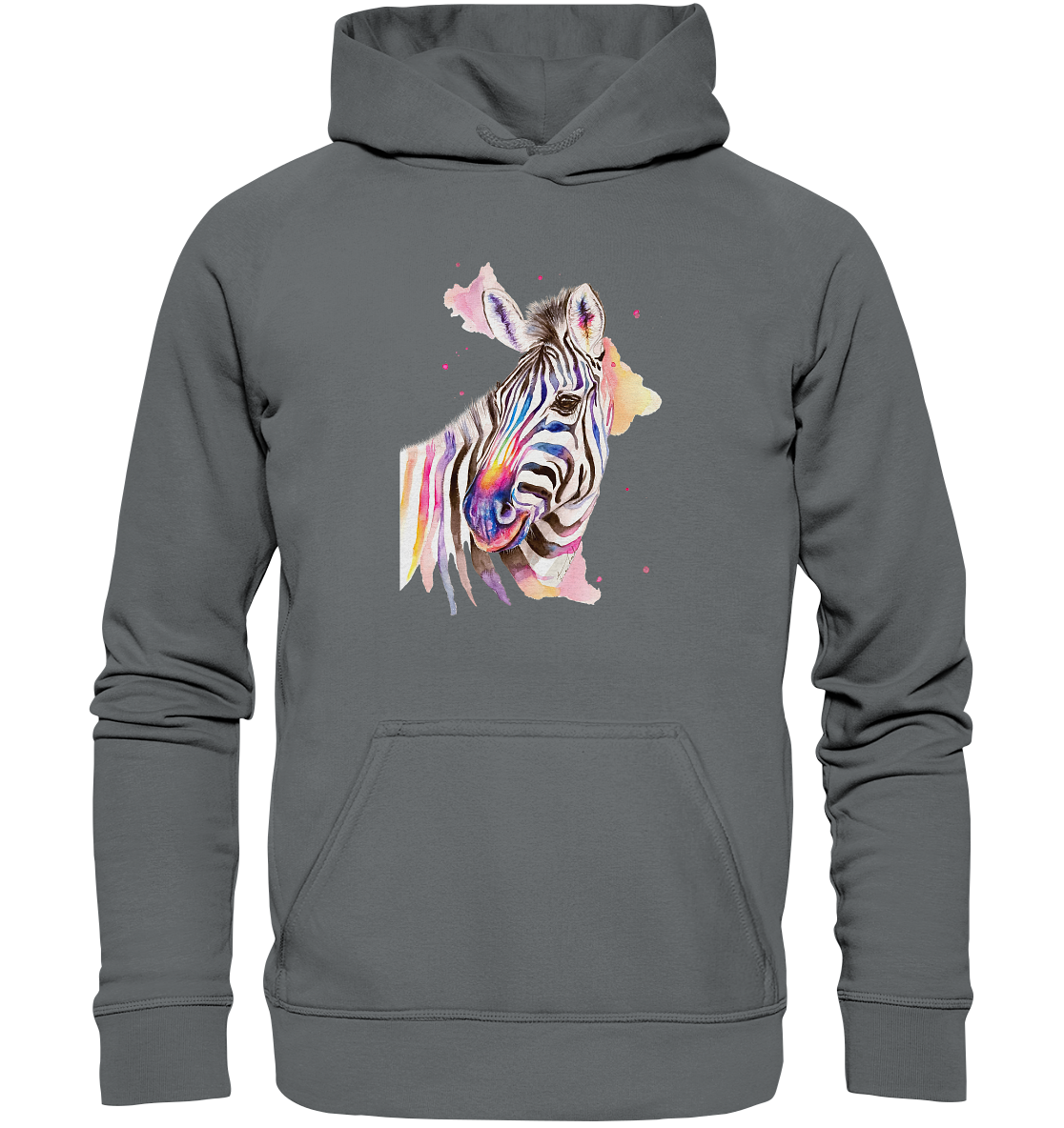 Buntes Zebra - Basic Unisex Hoodie