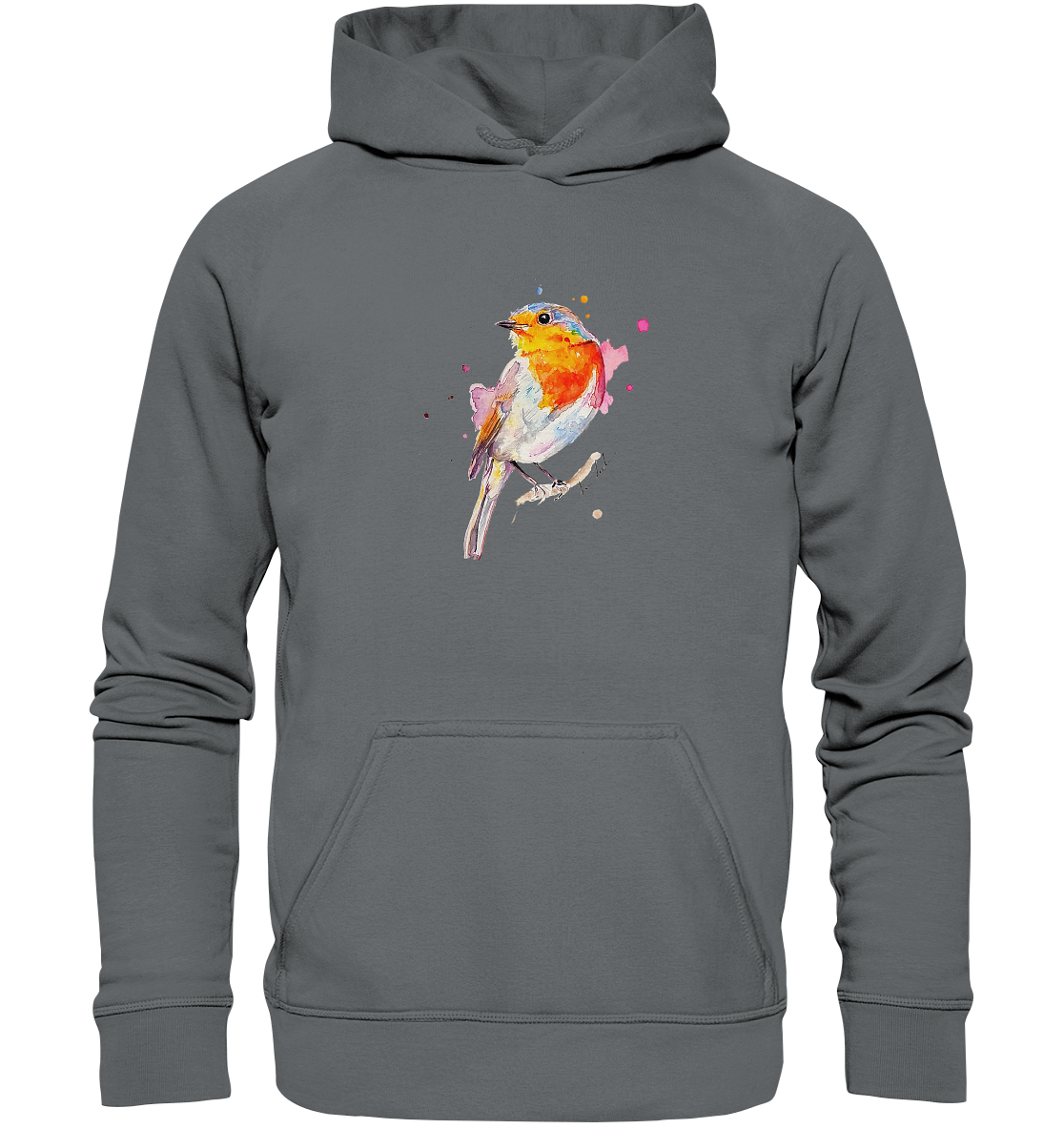 Buntes Rotkehlchen - Basic Unisex Hoodie