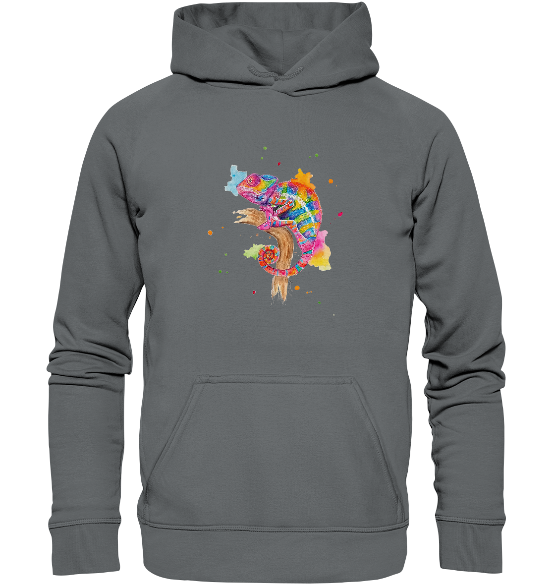 Buntes Chamäleon  - Basic Unisex Hoodie