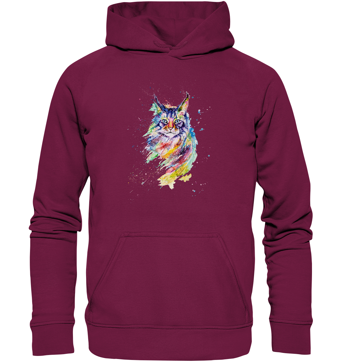 Bunte Katze - Basic Unisex Hoodie