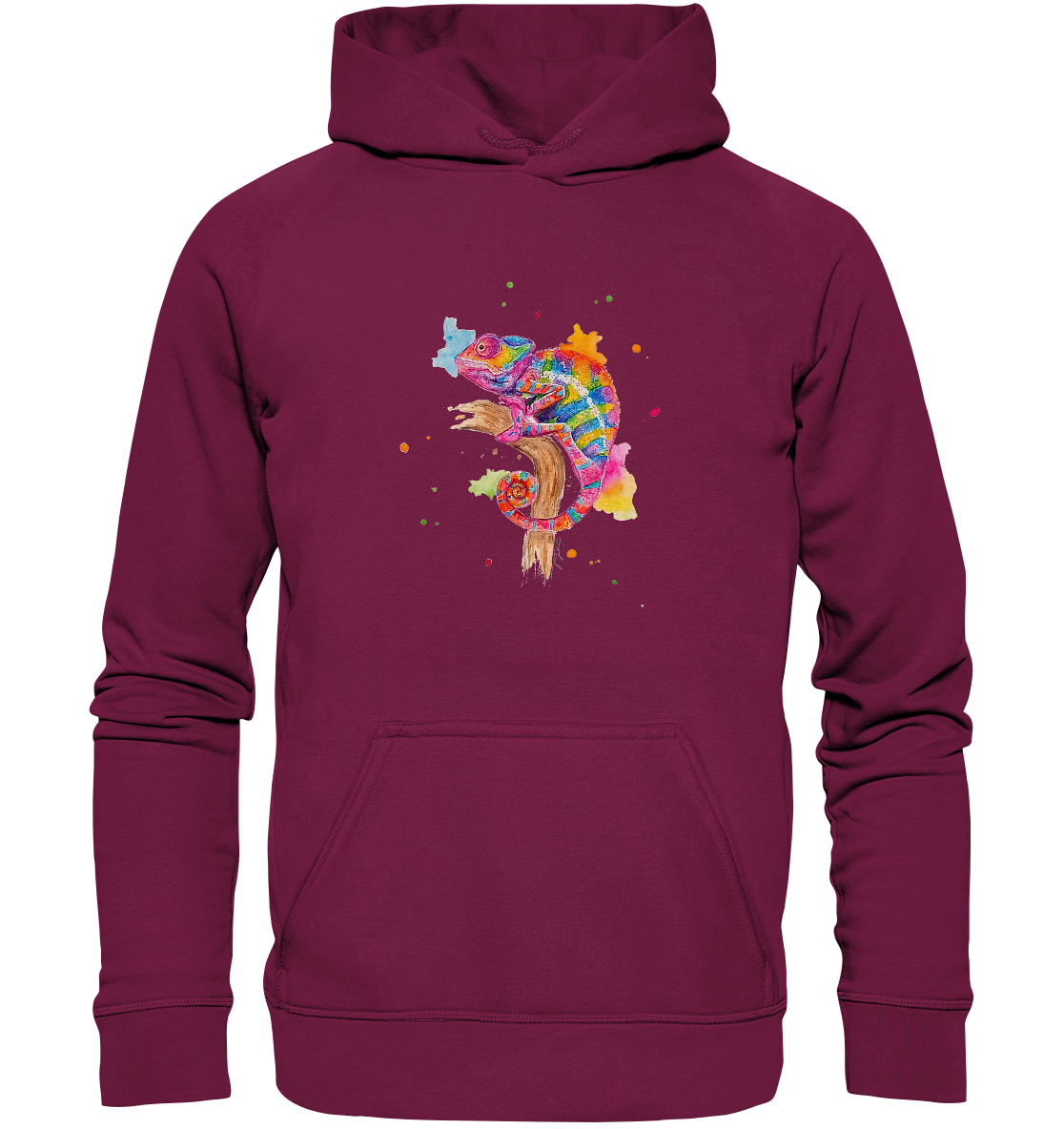 Buntes Chamäleon  - Basic Unisex Hoodie