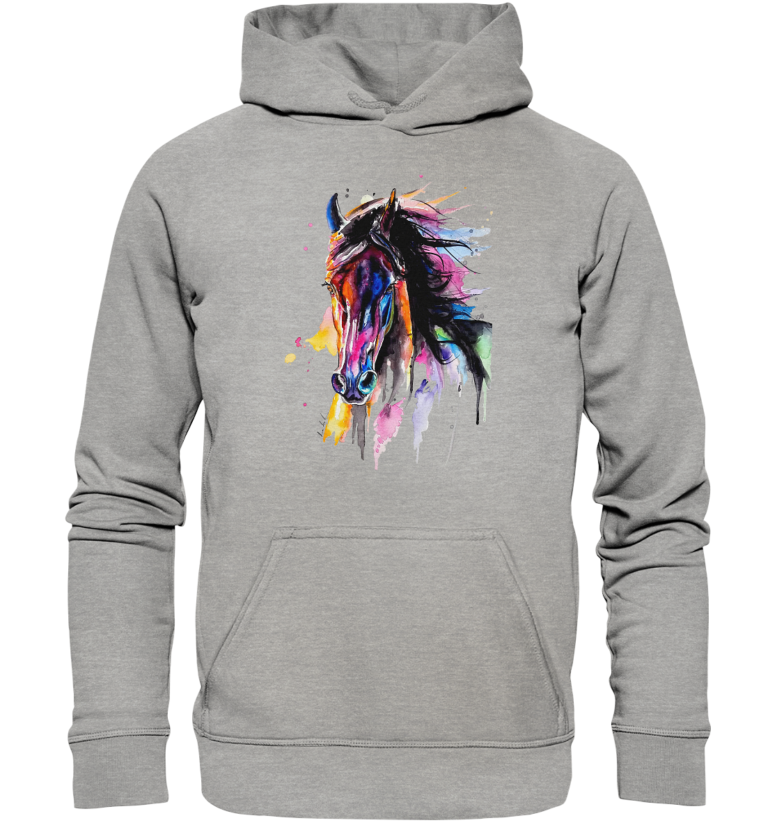 Schwarzes Pferd - Basic Unisex Hoodie