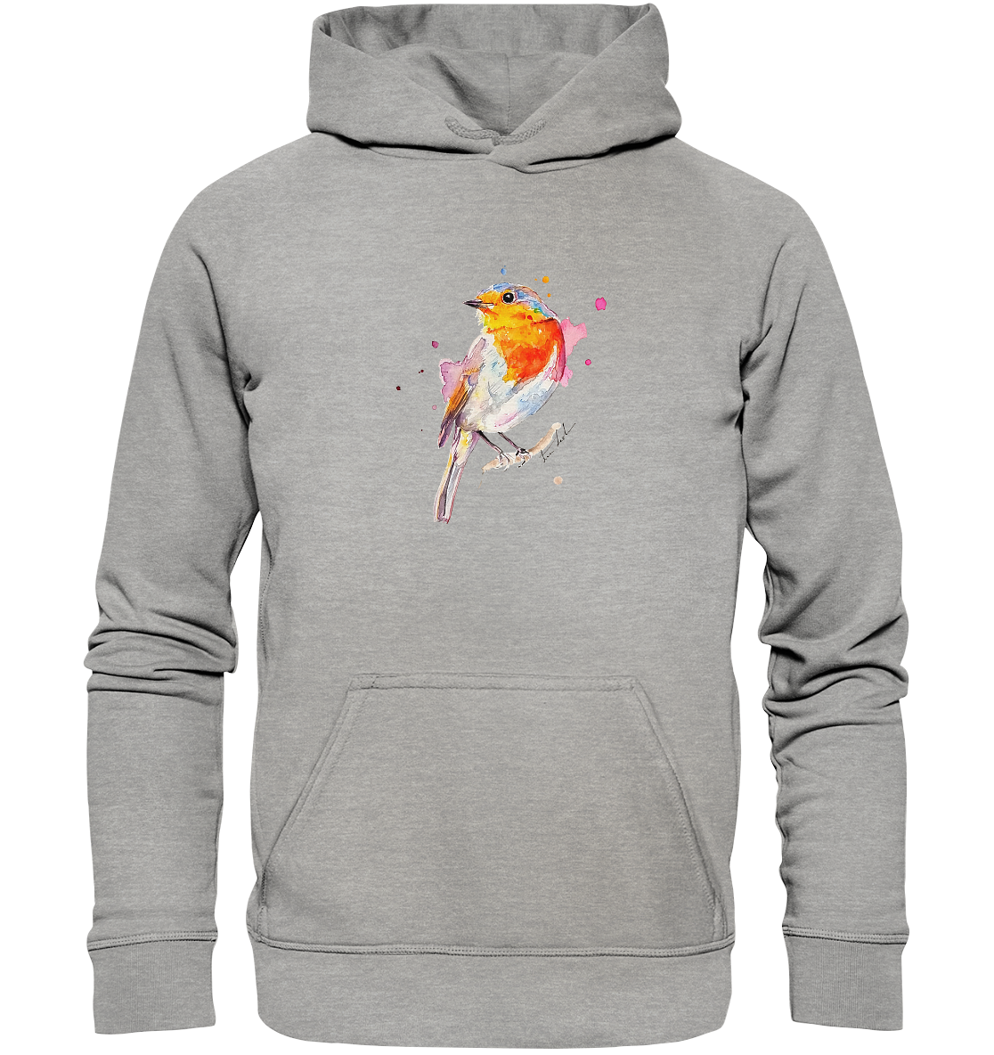 Buntes Rotkehlchen - Basic Unisex Hoodie