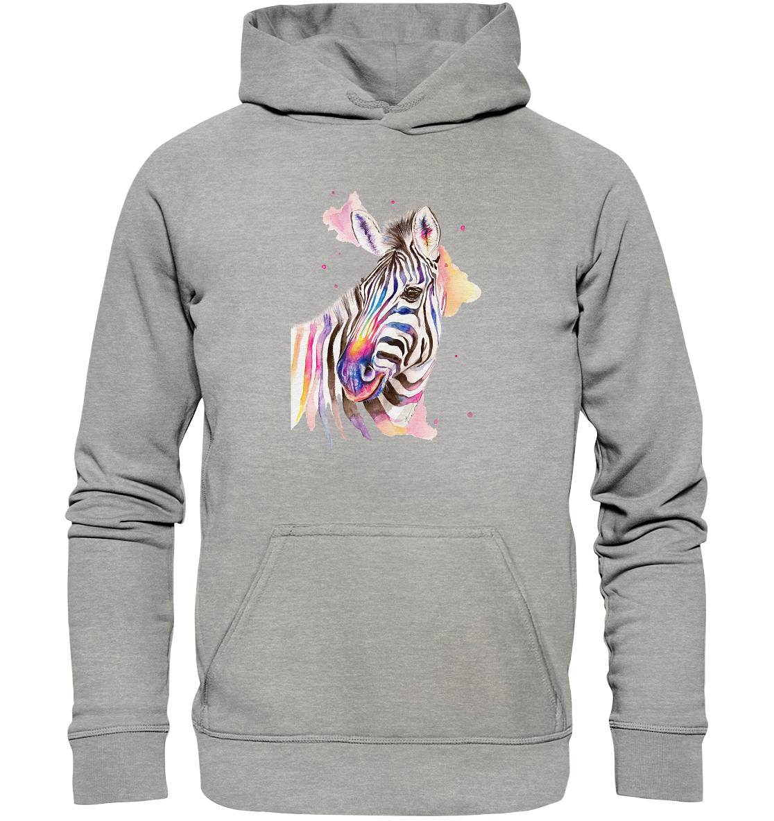 Buntes Zebra - Basic Unisex Hoodie