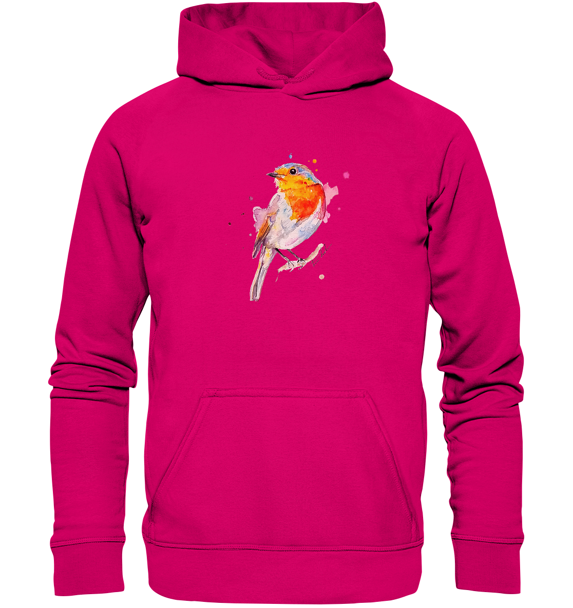 Buntes Rotkehlchen - Basic Unisex Hoodie