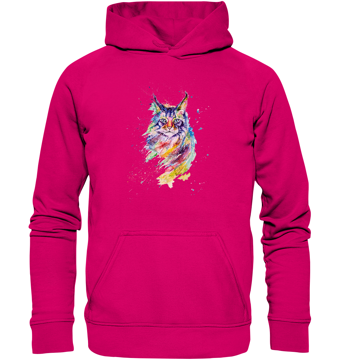 Bunte Katze - Basic Unisex Hoodie