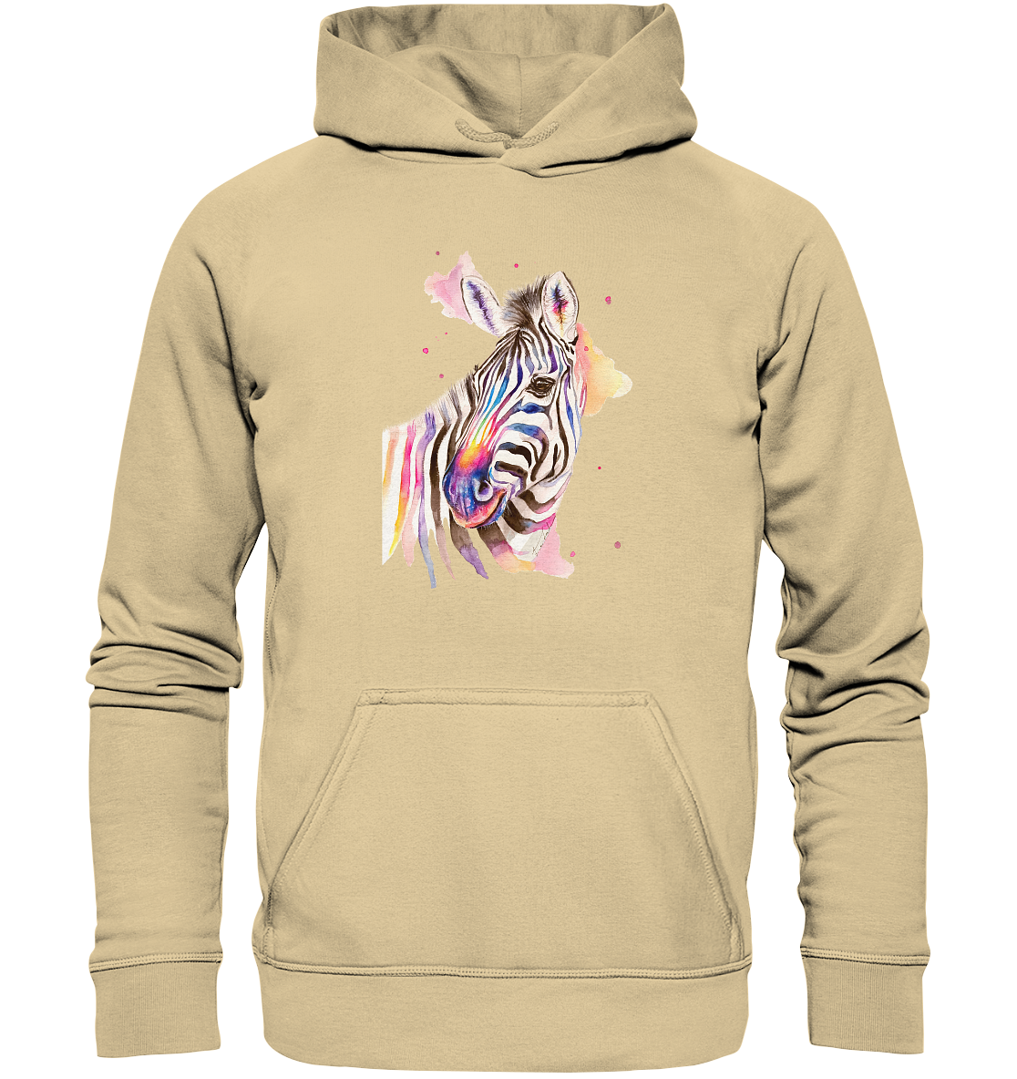 Buntes Zebra - Basic Unisex Hoodie